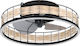 Eglo Frana Ceiling Light 50cm with Light Fixture Beige / Black