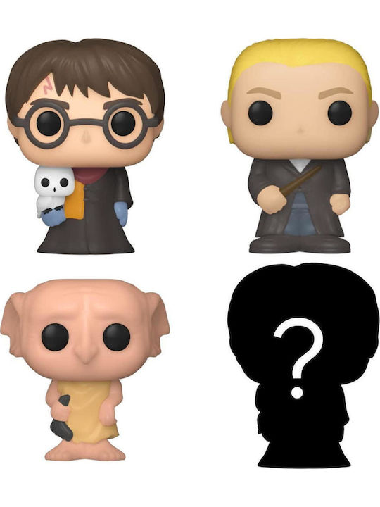 Funko Bitty Pop! Filme: Harry Potter, Draco Malfoy, Dobby & Mystery Chase 4buc