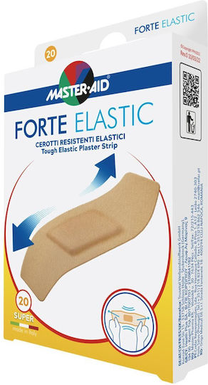 Master Aid Forte Elastic Αυτοκόλλητα Επιθέματα 20τμχ