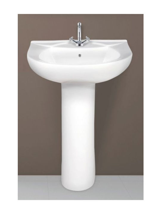 Gloria Wall-Mounted Sink made of Porcelain 52x42cm White