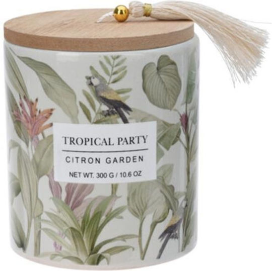 Next Aromatisches Kerze Tropical Party in Gefäß mit Parfüm Citron Garden 9x11,7cm