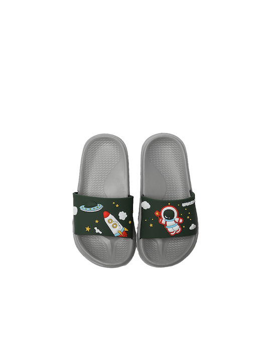 Jomix Kids' Slides Khaki