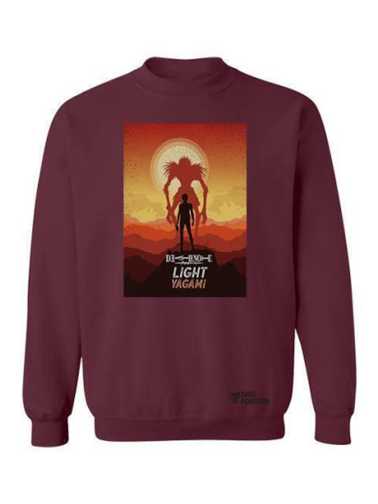 Takeposition Sweatshirt Death Note Burgundisch