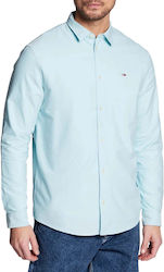 Tommy Hilfiger Men's Shirt with Long Sleeves Light Blue