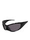 Balenciaga Unisex Sonnenbrille mit Schwarz Kunststoff Gestell und Schwarz Linse