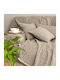 Aslanis Home Akritas Ριχτάρι Πολυθρόνας Ζακάρ 180x180εκ. Σπαγγί / Γκρι