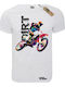 Moto Dirt T-Shirt Weiß