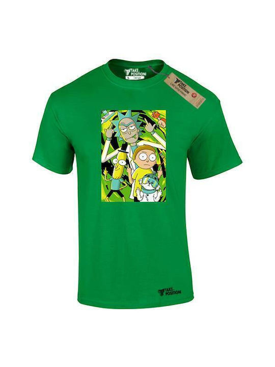 Takeposition Tricou Rick și Morty Verde 320-1240