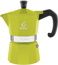 Forever Moka Miss La Verde Кафеварка За Еспресо 6 Чаши Зелена