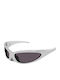 Balenciaga Herren Sonnenbrille mit Silber Kunststoff Gestell und Gray Linse