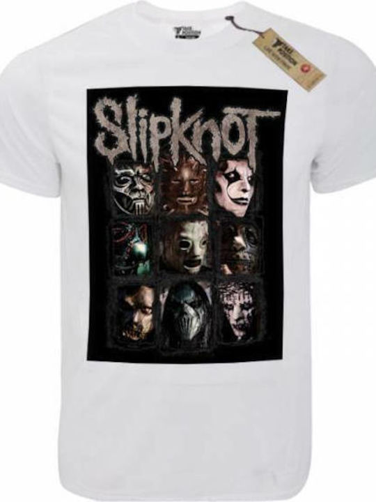 Takeposition T-shirt Slipknot Λευκό