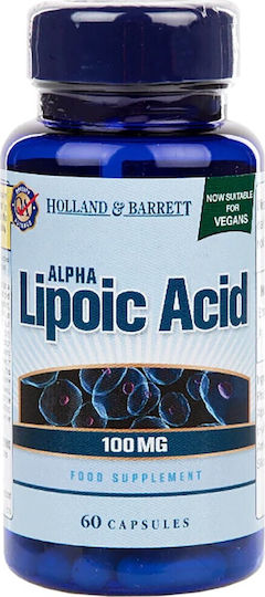 Holland & Barrett Alpha Lipoic Acid 100мг с Вкус Energy 60 капси