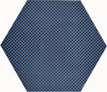 Ravenna Hexagon Placă Podea Interior Ceramic Mat 30x26cm Blue Rectified