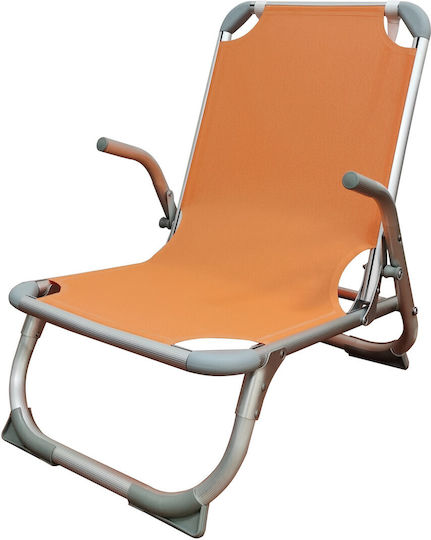 Epiplo-Fos Small Chair Beach Aluminium Orange 54x68x67cm
