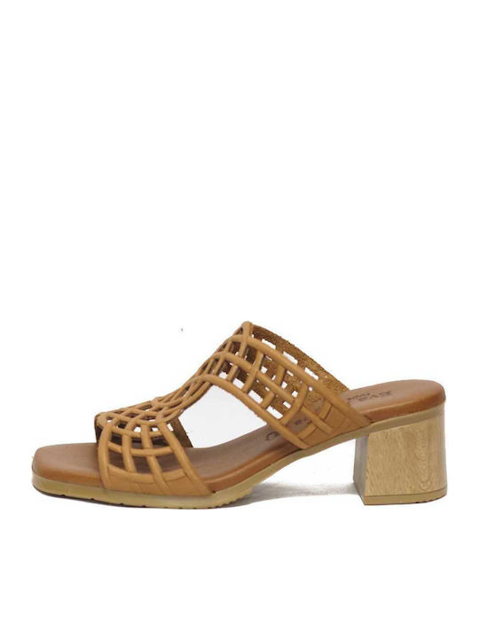 Leder Sandalen Anatomisch Tabac Braun