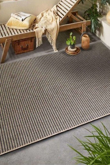 Atmosphera Teppich Außenbereich Rechteckig Synthetisch,Polyester/Cotton/Leather Beige