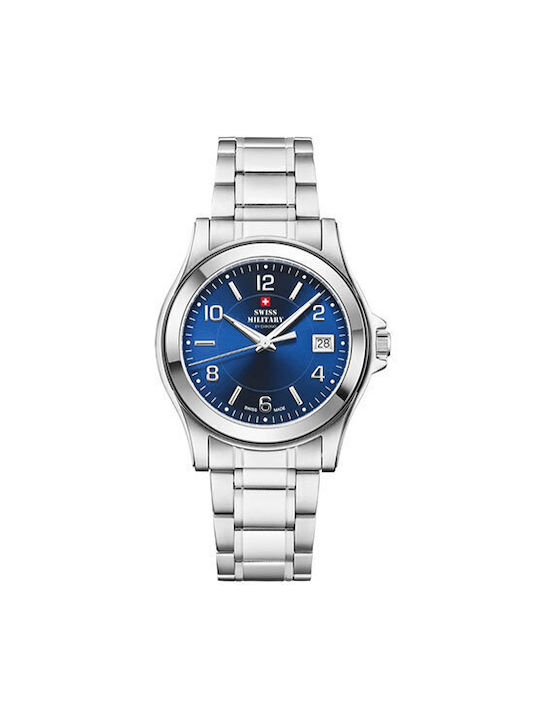 Swiss Military by Chrono Watch Battery with Silver Metal Bracelet