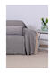 Naf Naf Throws & Couch Blankets Four-Seater Sofa Throw Chenille 180x350cm Gray
