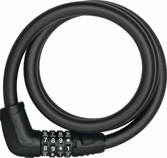 Abus 6412C/85 Tresor Велосипедна катинарка с връзка с комбинация Черен