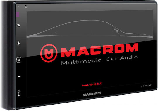 Macrom Автомобилна Аудио Система (Блутут/USB/WiFi/GPS/Apple-Carplay/Android-Auto/CD) с Тъчскрийн 6.8"