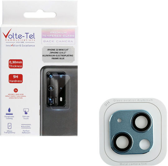 Volte-Tel Electroplating Camera Protection Metal Frame Blue for the iPhone 13 / 13 mini