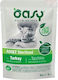 Oasy Wet Cat Food for Adult Cats in Pouches with Turkey 85gr