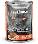 Prochoice Sterilised Wet Food for Sterilised Adult Cats In Can with Salmon 1pc 400gr