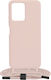 Techsuit Crossbody Lanyard Silicone Back Cover with Strap Pink (Redmi Note 12 Pro / Poco X5 Pro)