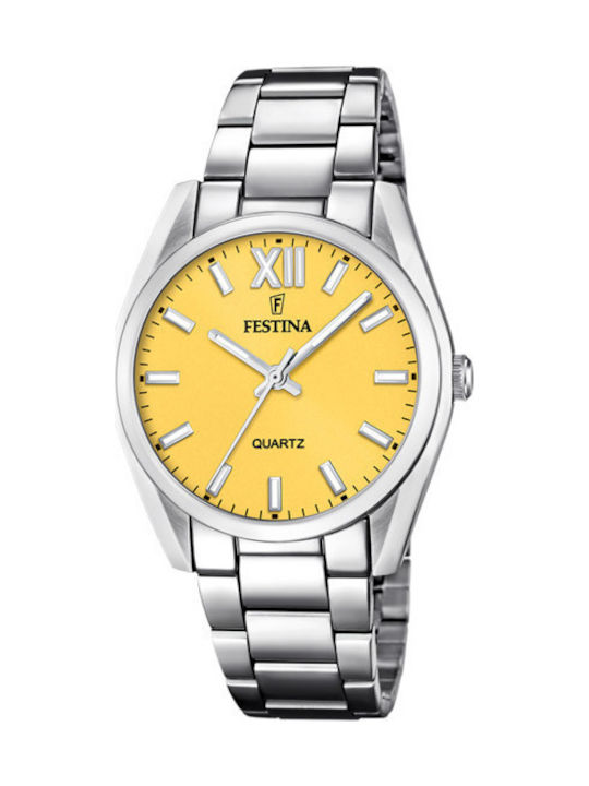Festina Ceas de Damă cu Argintiu Brățară Metalică