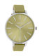 Oozoo Timepieces Women's Watch with Yellow Leather Strap