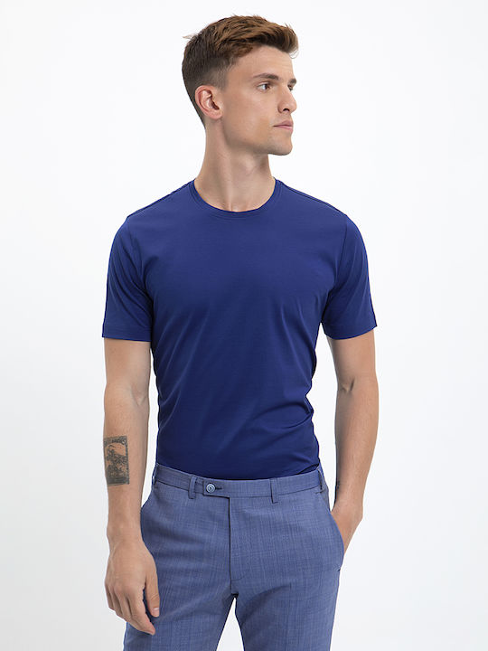 Μονόχρωμο Jersey T-shirt Modern Fit Kaiserhoff Μπλέ Ανοιχτό