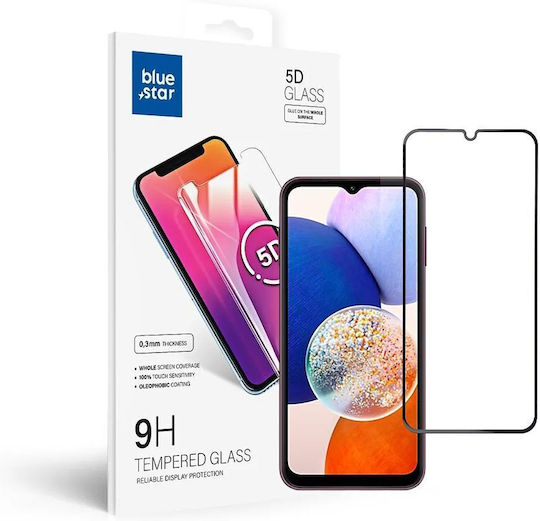Blue Star Full Glue Full Face Tempered Glass Μαύρο (Galaxy A14)