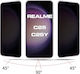 ANTISPY 0.3mm Full Glue Privacy Full Face Tempered Glass Μαύρο (Realme C21Y / C25Y)