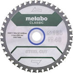 Metabo 628273000 Disc de tăiere Metal 165mm cu 40 dinți 1buc