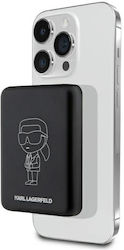 Karl Lagerfeld Ikonik Magsafe 3000mAh 5W Μαύρο Karl Lagerfeld Ikonik Magsafe 3000mAh 5W Μαύρο