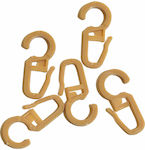 Curtain safety pins Natural 50pcs