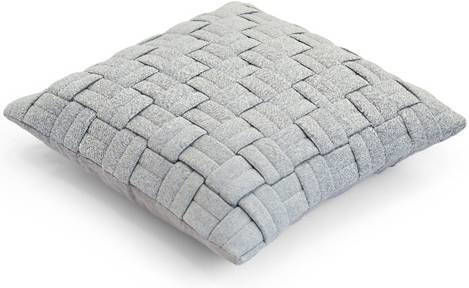 Liolios Home Μαξιλάρι Καναπέ Clusp από 100% Βαμβάκι Light Grey 50x50εκ.