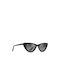 Maui Jim Lychee Women's Sunglasses with Black Plastic Frame and Gray Polarized Lens DSB891-02A