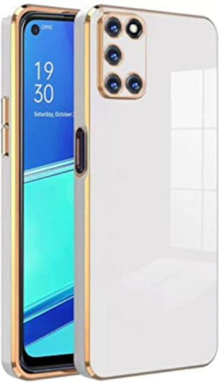 Bodycell Gold Plated Back Cover Silicone White (Galaxy A31)