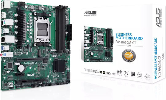 Asus Pro B650M-CT-CSM Motherboard Micro ATX with AMD AM5 Socket