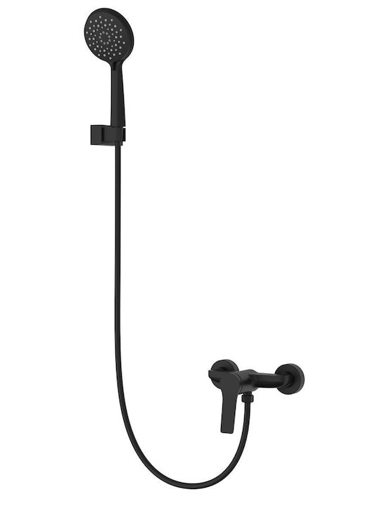 Karag Mixing Bathtub Shower Faucet Complete Set Black