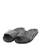 Leather Women's Flat Sandals in Black Color