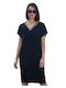 Stay Unique by Kido Dress with Embroidered Beads on the Neck 310-23 Black