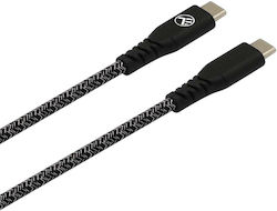 Tellur Braided USB 3.0 Cable USB-C Male - USB-C 60W PD Black 1m