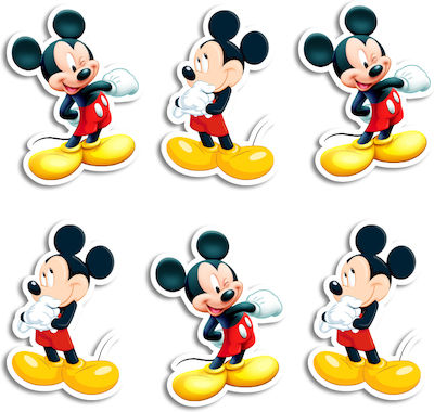 Mickey Stickers 10cm / 8pcs