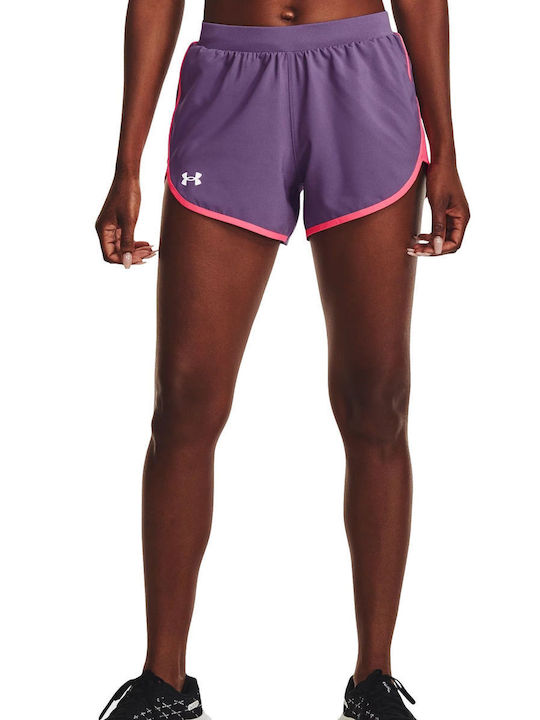 Under Armour Fly By Elite 3'' Women's Sporty Shorts Purple