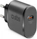 SBS SBS Handyladegerät Ohne Kabel mit USB-C Ausgangsanschluss 15W Stromlieferung Schwarz (TRC15W)
