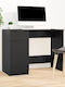 Schreibtisch Holz Schwarz 100x50x75cm