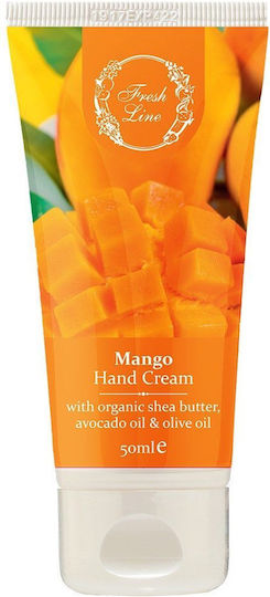 Fresh Line Mango Ενυδατική Κρέμα Χεριών 50ml
