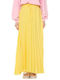 Trussardi Pleated Maxi Skirt in Yellow color